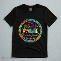 Back To School Third Grade Dream Team Teacher Flower T-Shirt thumb 5
