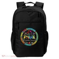 Back To School Third Grade Dream Team Teacher Flower Backpack thumb 0