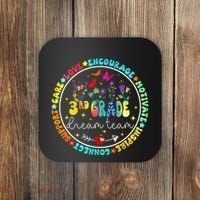 Back To School Third Grade Dream Team Teacher Flower Coaster thumb 0