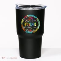 Back To School Third Grade Dream Team Teacher Flower Tumbler thumb 0