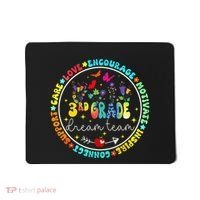 Back To School Third Grade Dream Team Teacher Flower Mousepad thumb 0