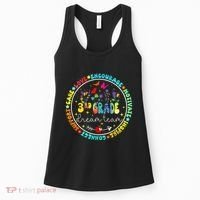 Back To School Third Grade Dream Team Teacher Flower Women's Tank Top thumb 0