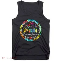 Back To School Third Grade Dream Team Teacher Flower Tank Top thumb 0
