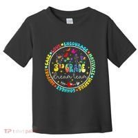 Back To School Third Grade Dream Team Teacher Flower Toddler T-Shirt thumb 0