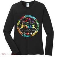 Back To School Third Grade Dream Team Teacher Flower Women's Long Sleeve Shirt thumb 0