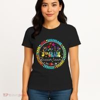 Back To School Third Grade Dream Team Teacher Flower Women's T-Shirt thumb 4