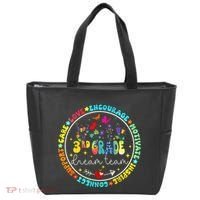 Back To School Third Grade Dream Team Teacher Flower Tote Bag thumb 0