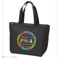 Back To School Third Grade Dream Team Teacher Flower Tote Bag thumb 3