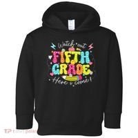 Back To School Watch Out Fifth Grade Here I Come Pencil Toddler Hoodie thumb 0