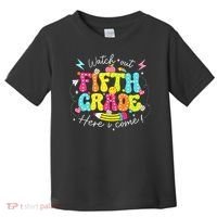 Back To School Watch Out Fifth Grade Here I Come Pencil Toddler T-Shirt thumb 0