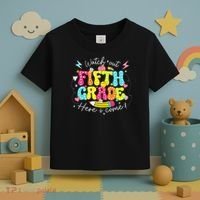 Back To School Watch Out Fifth Grade Here I Come Pencil Toddler T-Shirt thumb 3