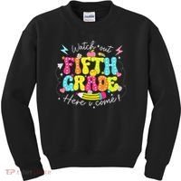 Back To School Watch Out Fifth Grade Here I Come Pencil Kids Sweatshirt thumb 0