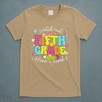 Back To School Watch Out Fifth Grade Here I Come Pencil T-Shirt thumb 5