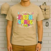 Back To School Watch Out Fifth Grade Here I Come Pencil T-Shirt thumb 6