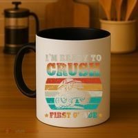 Back To School Ready To Crush First Grade Monster Truck Boys Meaningful Gift Coffee Mug thumb 4