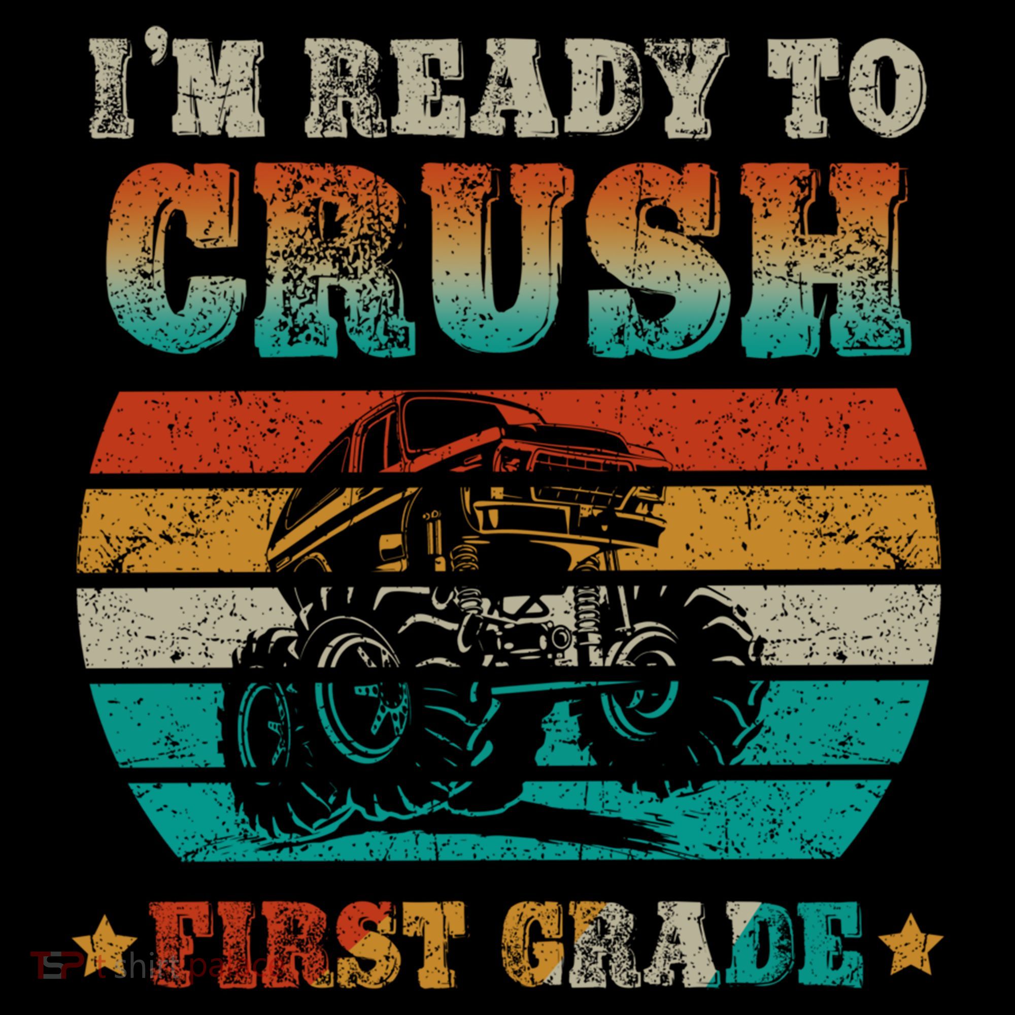 Back To School Ready To Crush First Grade Monster Truck Boys Meaningful Gift Coffee Mug