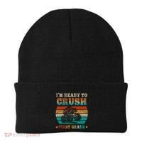 Back To School Ready To Crush First Grade Monster Truck Boys Meaningful Gift Beanie thumb 0