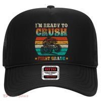 Back To School Ready To Crush First Grade Monster Truck Boys Meaningful Gift Hat thumb 0