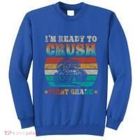 Back To School Ready To Crush First Grade Monster Truck Boys Meaningful Gift Sweatshirt thumb 0