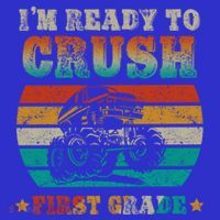 Back To School Ready To Crush First Grade Monster Truck Boys Meaningful Gift Sweatshirt thumb 3