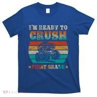 Back To School Ready To Crush First Grade Monster Truck Boys Meaningful Gift T-Shirt thumb 0
