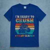 Back To School Ready To Crush First Grade Monster Truck Boys Meaningful Gift T-Shirt thumb 5