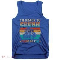 Back To School Ready To Crush First Grade Monster Truck Boys Meaningful Gift Tank Top thumb 0