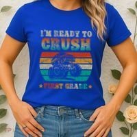 Back To School Ready To Crush First Grade Monster Truck Boys Meaningful Gift Women's T-Shirt thumb 2