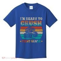 Back To School Ready To Crush First Grade Monster Truck Boys Meaningful Gift Kids T-Shirt thumb 0