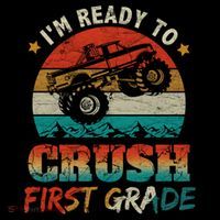 Back To School Ready To Crush First Grade Monster Truck Boys Gift Coffee Mug thumb 5