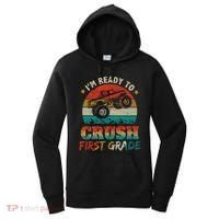 Back To School Ready To Crush First Grade Monster Truck Boys Gift Women's Hoodie thumb 0