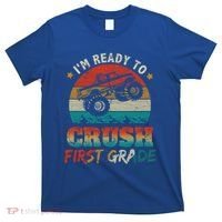 Back To School Ready To Crush First Grade Monster Truck Boys Gift T-Shirt thumb 0