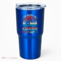 Back To School Ready To Crush First Grade Monster Truck Boys Gift Tumbler thumb 0