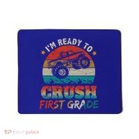 Back To School Ready To Crush First Grade Monster Truck Boys Gift Mousepad thumb 0