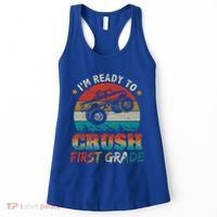 Back To School Ready To Crush First Grade Monster Truck Boys Gift Women's Tank Top thumb 0