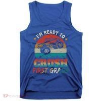 Back To School Ready To Crush First Grade Monster Truck Boys Gift Tank Top thumb 0