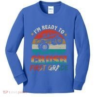 Back To School Ready To Crush First Grade Monster Truck Boys Gift Kids Long Sleeve Shirt thumb 0