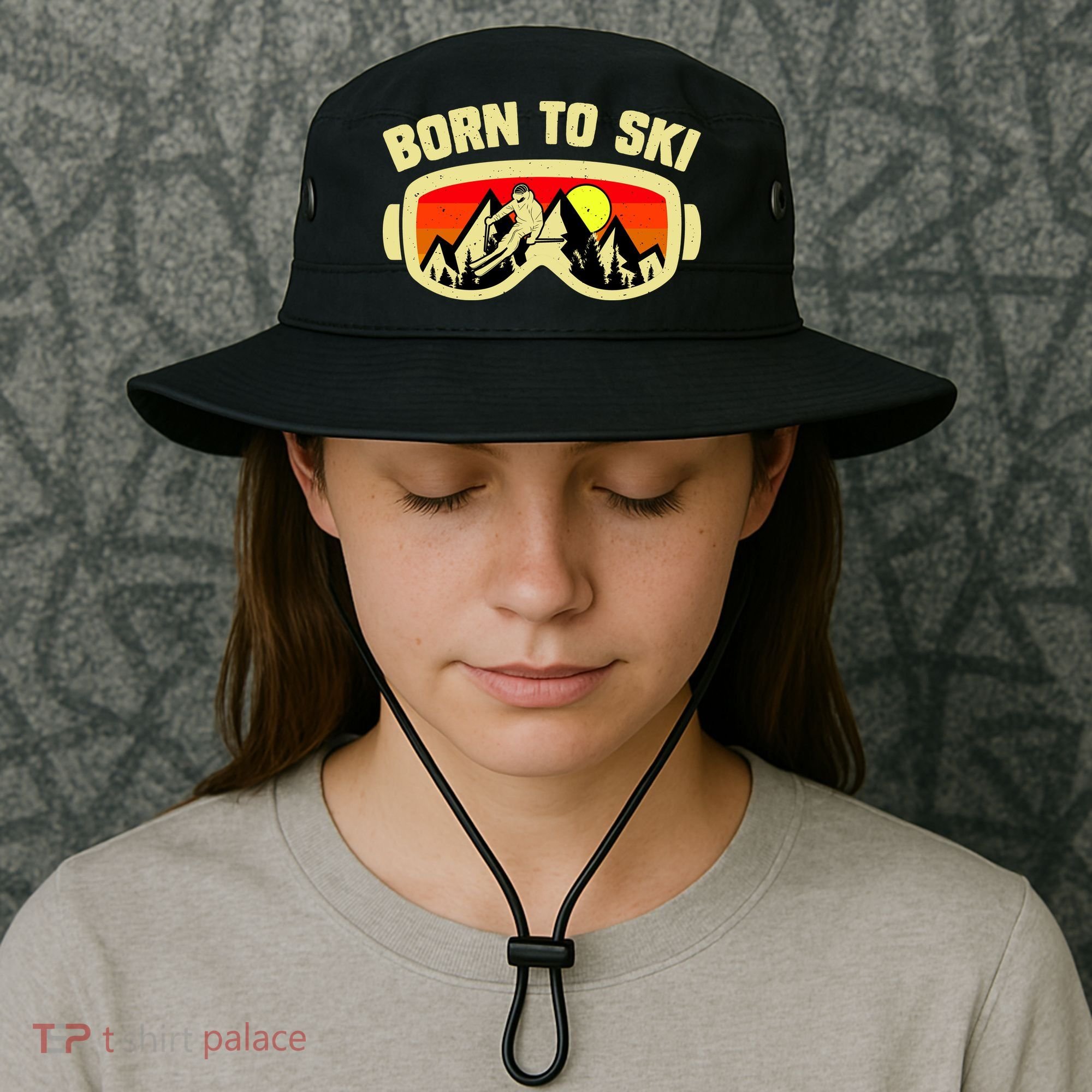 Born To Ski Bucket Hat