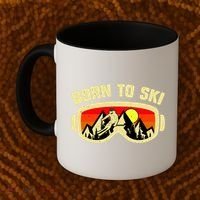 Born To Ski Coffee Mug thumb 2