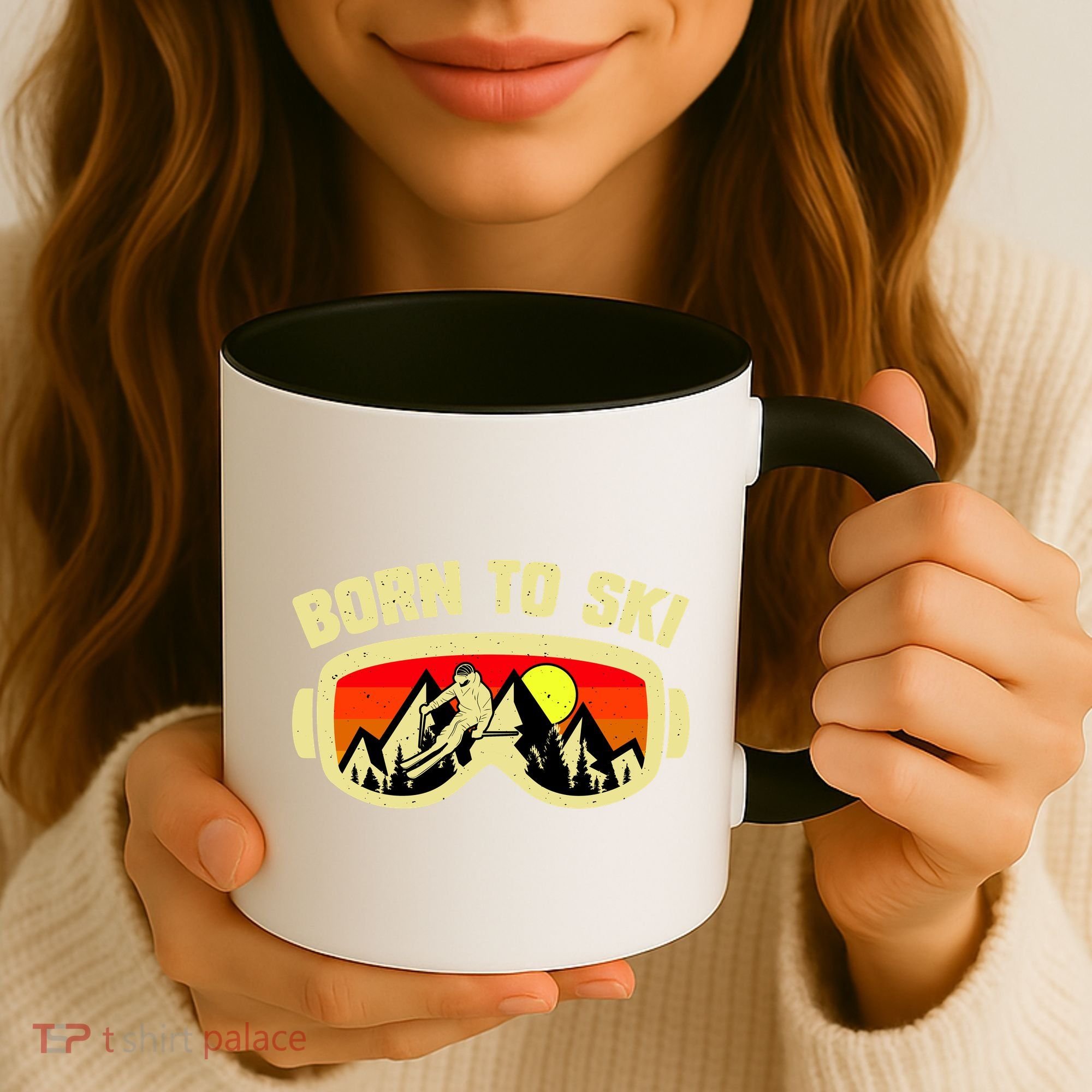 Born To Ski Coffee Mug