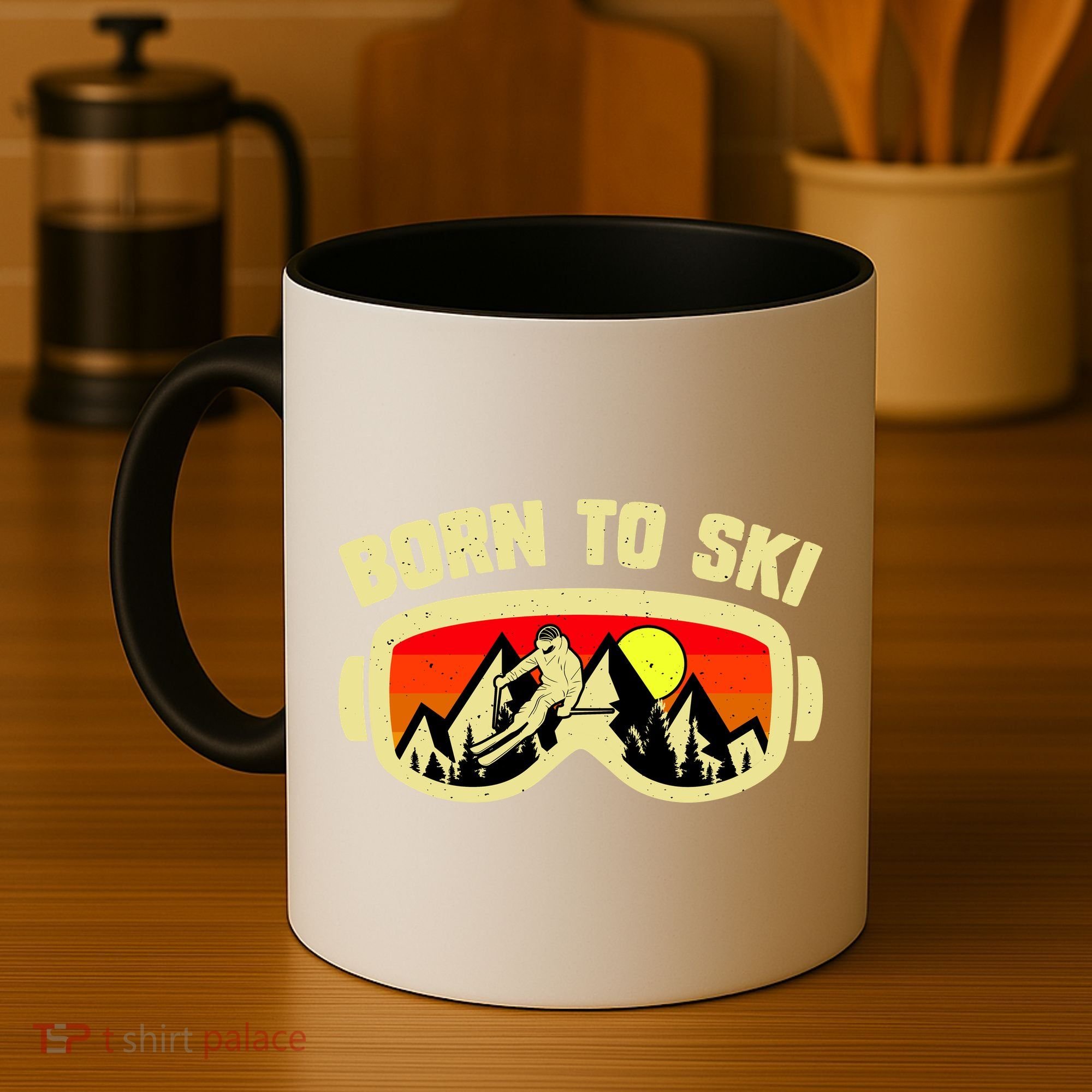 Born To Ski Coffee Mug