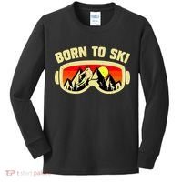 Born To Ski Kids Long Sleeve Shirt thumb 0
