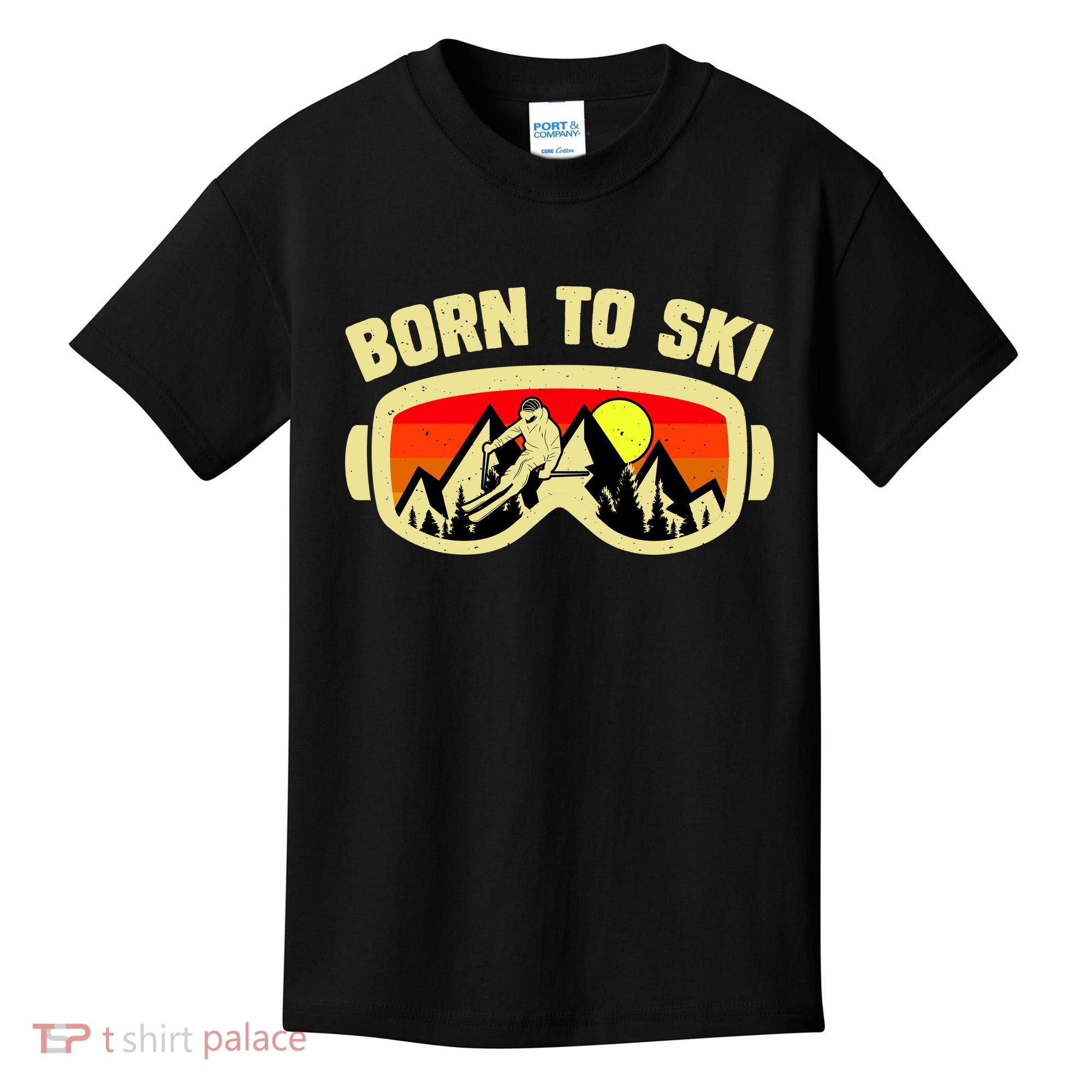 Born To Ski Kids T-Shirt