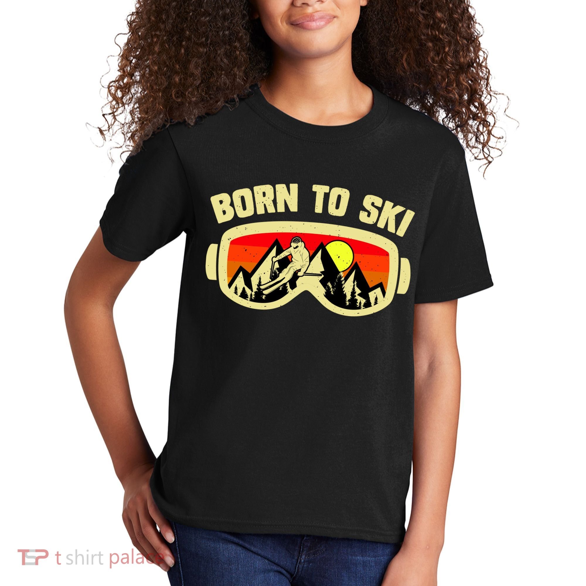 Born To Ski Kids T-Shirt