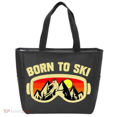 Born To Ski Tote Bag