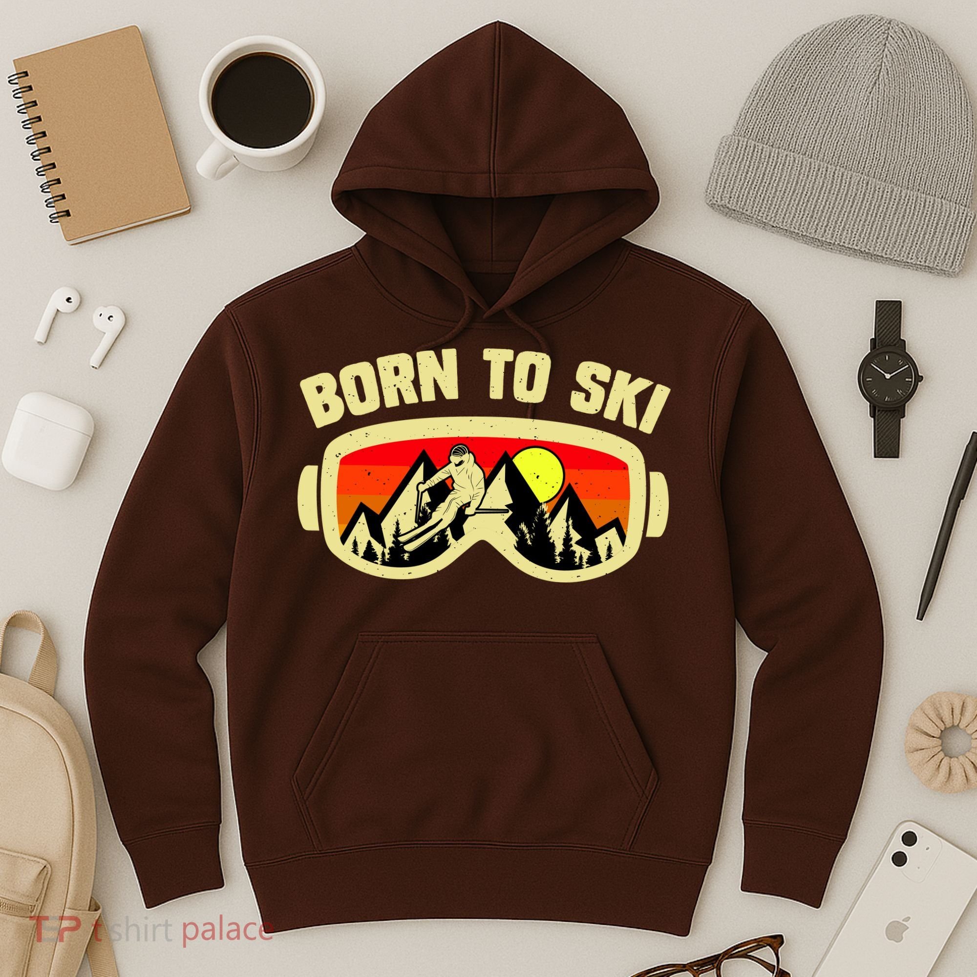 Born To Ski Hoodie