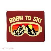Born To Ski Mousepad thumb 0