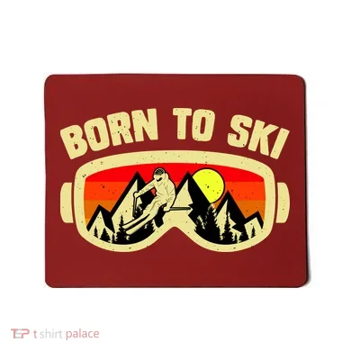 Born To Ski Mousepad