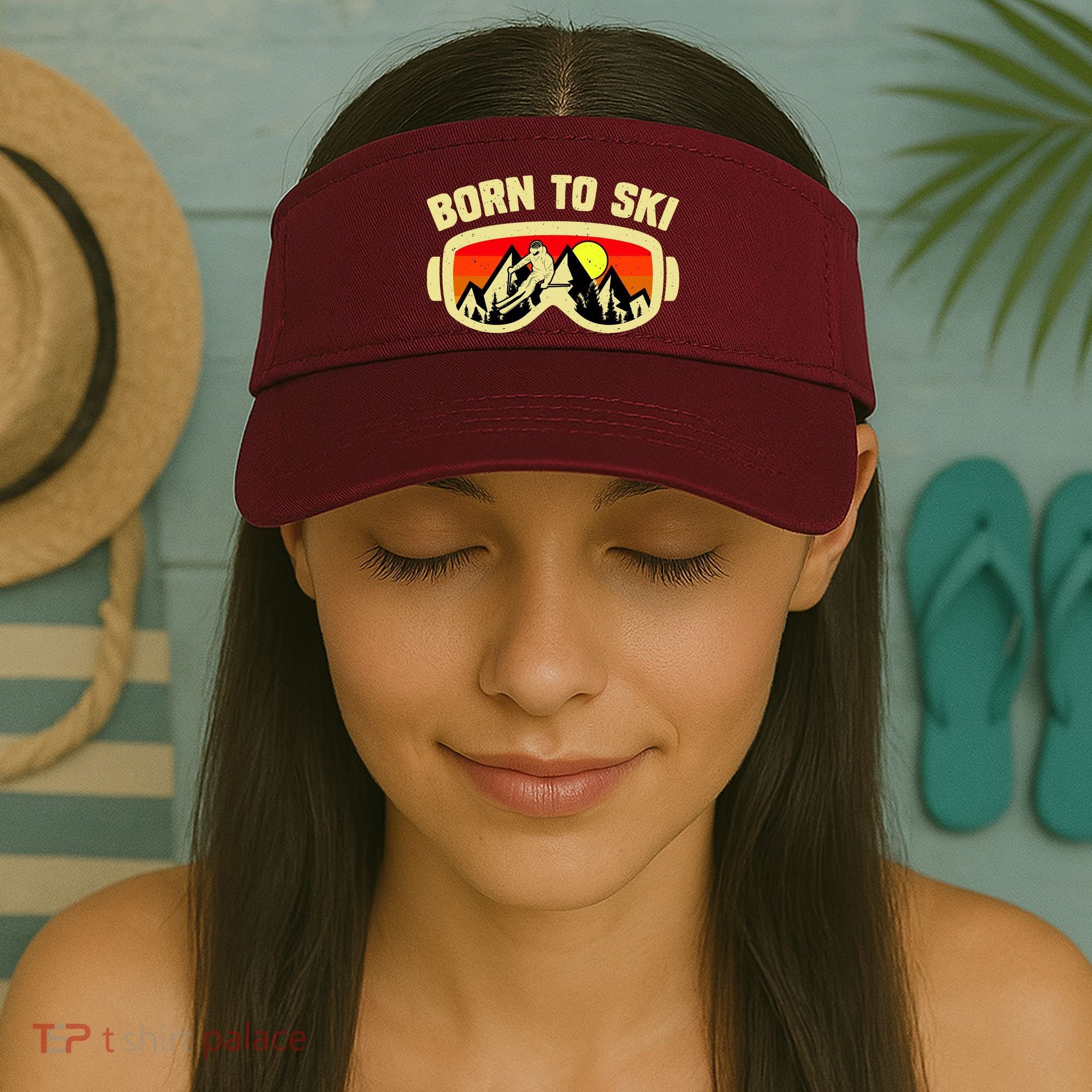 Born To Ski Visor