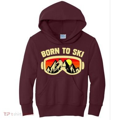 Born To Ski Kids Hoodie